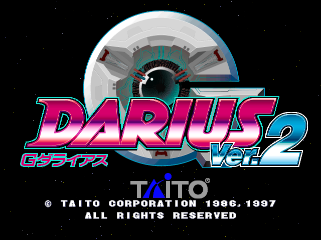 G-Darius Ver.2 (Ver 2.03J) Title Screen
